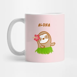 Aloha Hawaiian Sloth Mug